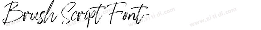 Brush Script Font字体转换